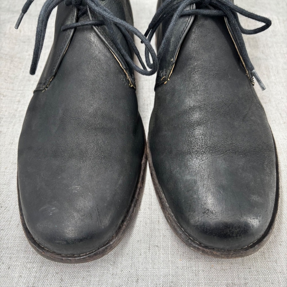 FRYE Phillip Chukka Boots‎ Black Leather Lace Up Business Shoes Men's Size 11 - Picture 6 of 13